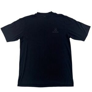 Mercedes-Benz Mens Large T-Shirt Black Pima Cotton Blend Short Sleeve Logo L